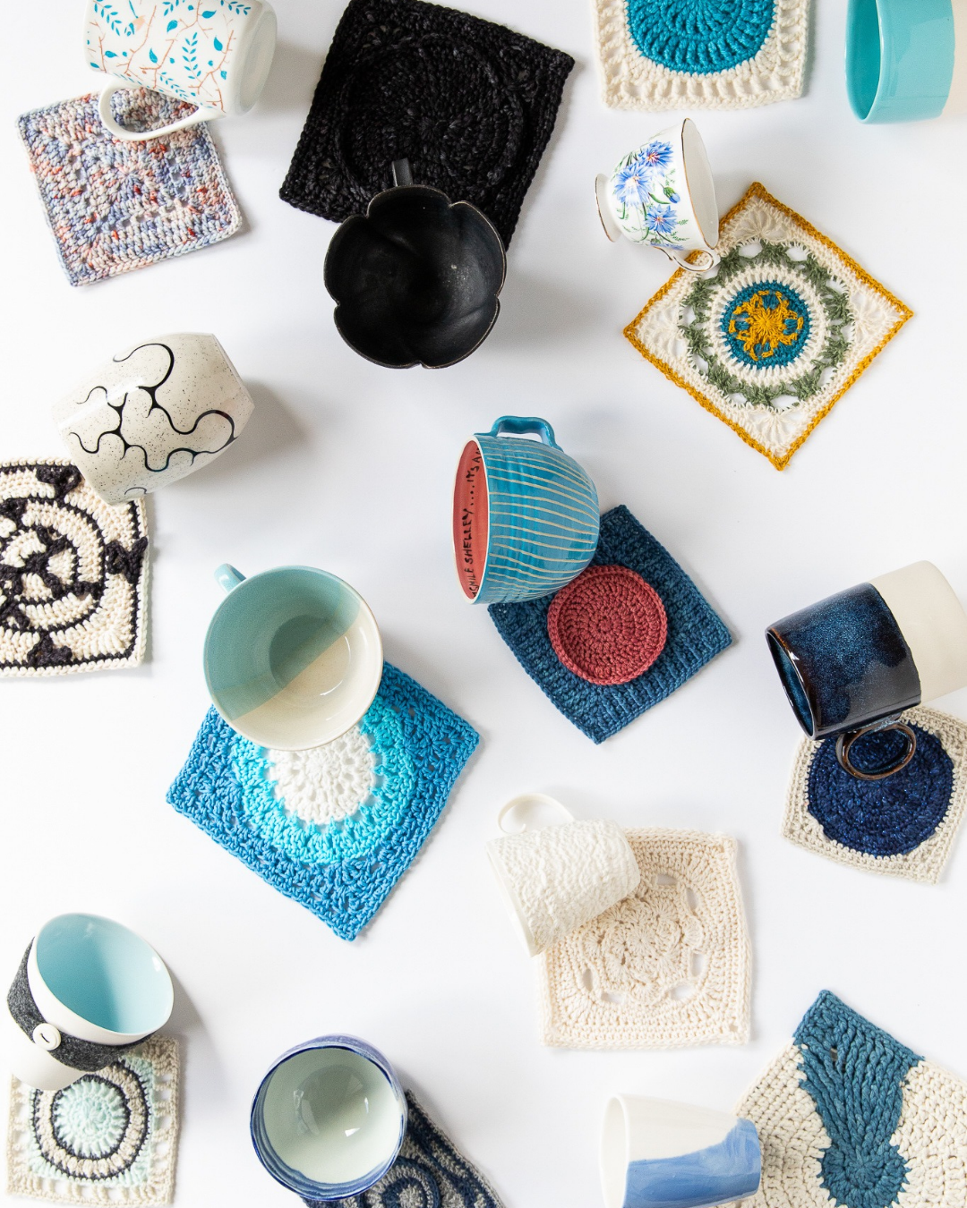 Tea and Granny Squares 2027 Calendar - AU/NZ/UK/EU/ASIA/REST OF WORLD