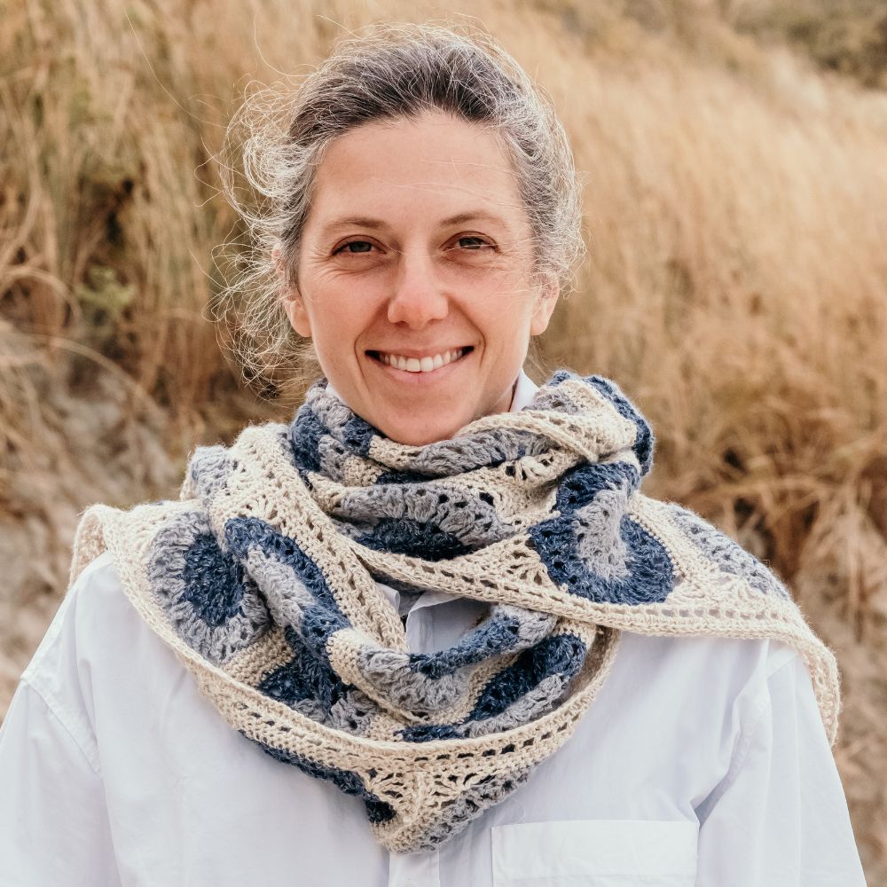 Cortes Granny Square Scarf Digital