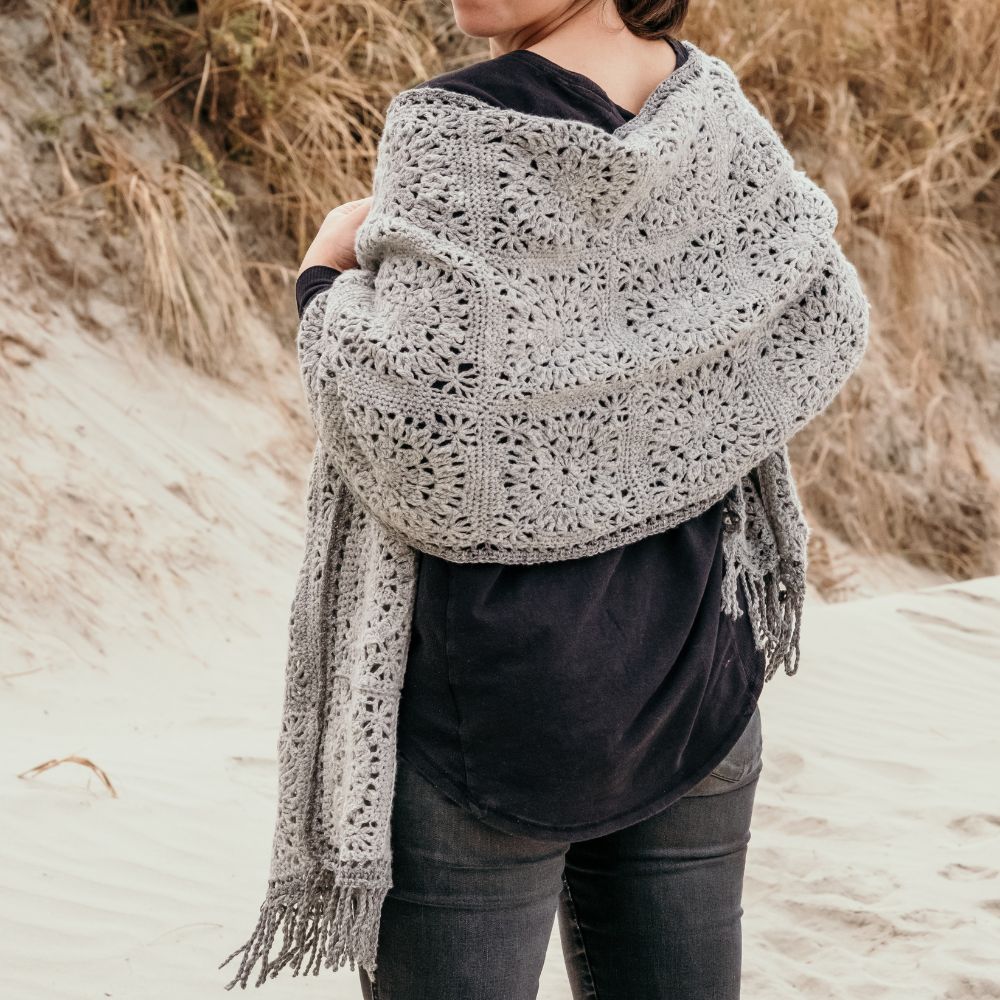 Cortes Granny Square Scarf Digital