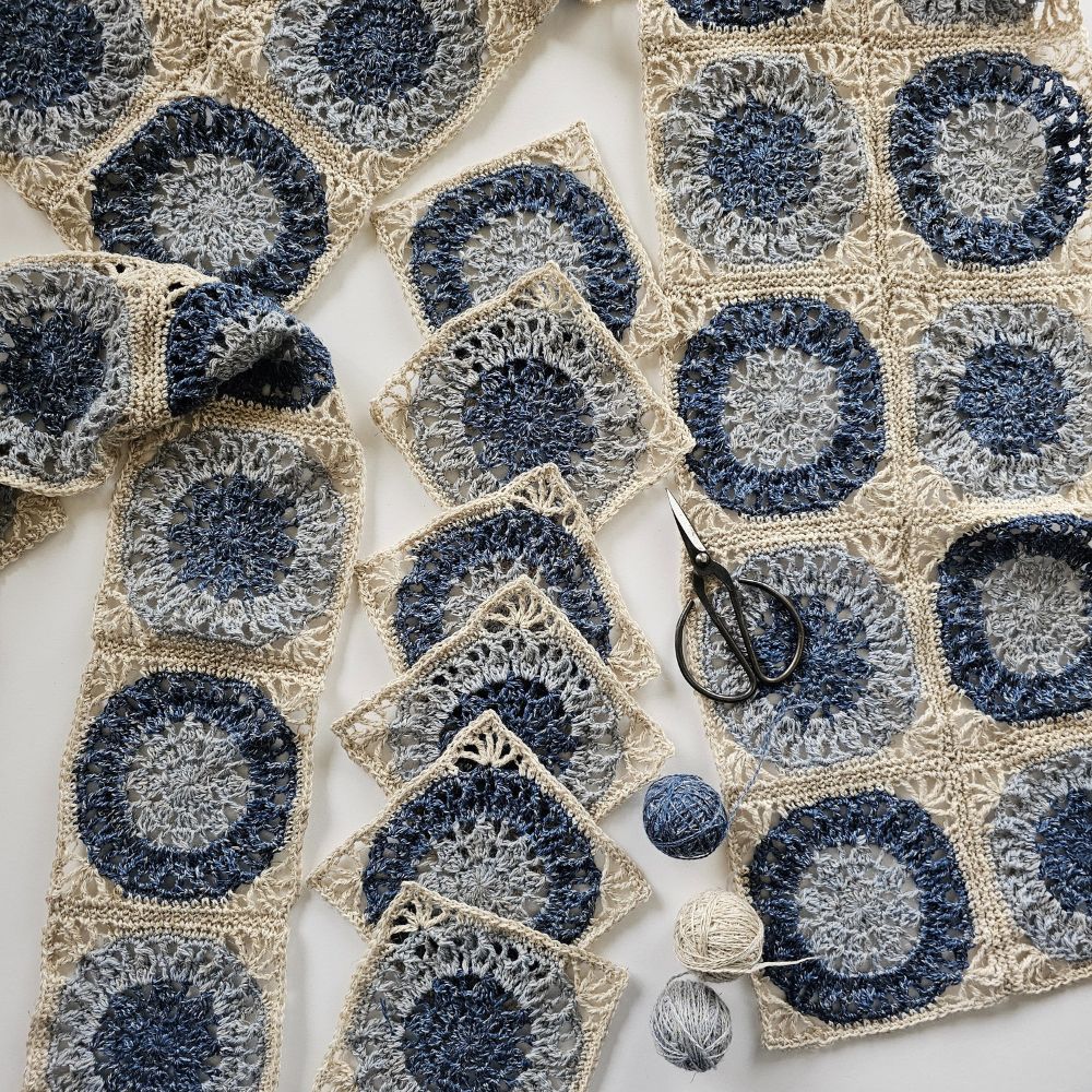 Cortes Granny Square Scarf Digital