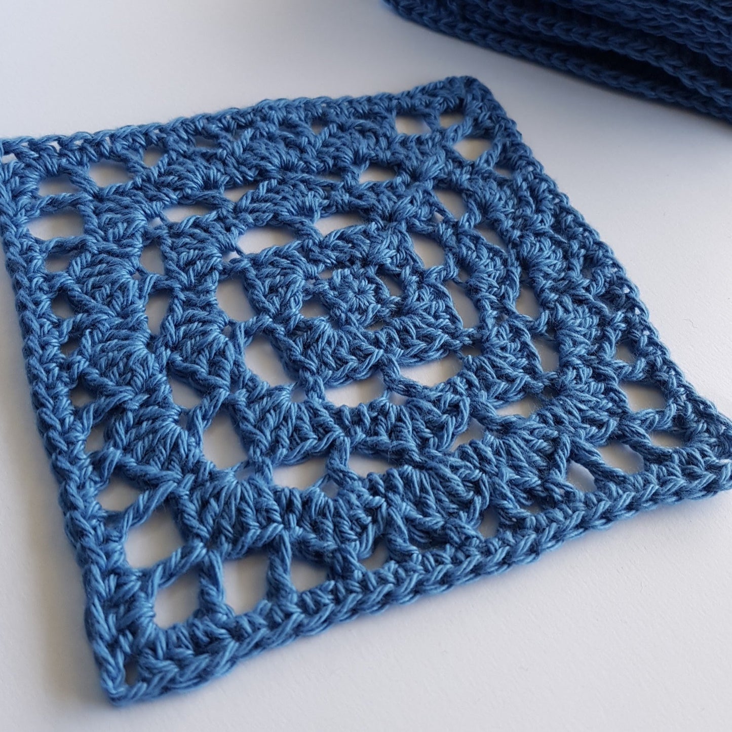 Coral in single colour blue by Shelley Husband