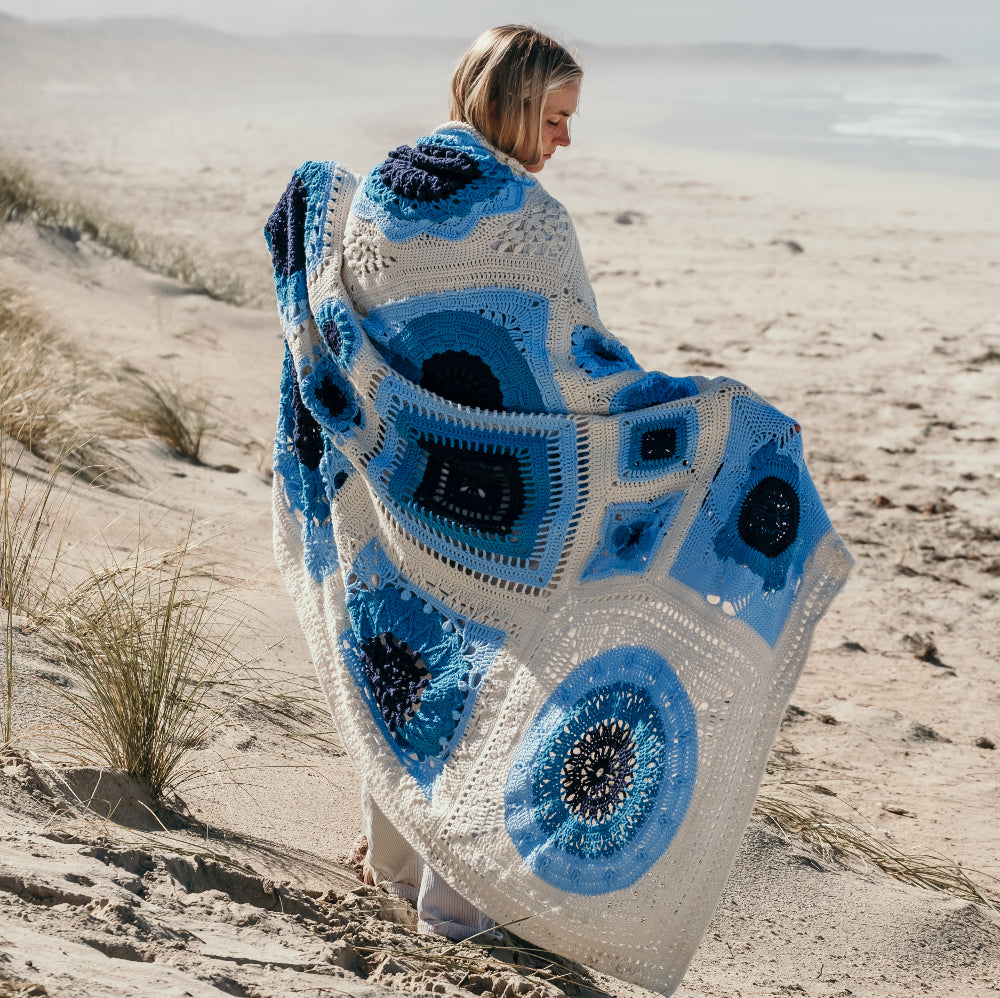 Pastiche Blanket from Granny Square Patchwork Book by Shelley Husband