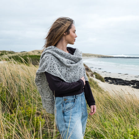 Woman wearing shall from Siren's Atlas by Shelley Husband