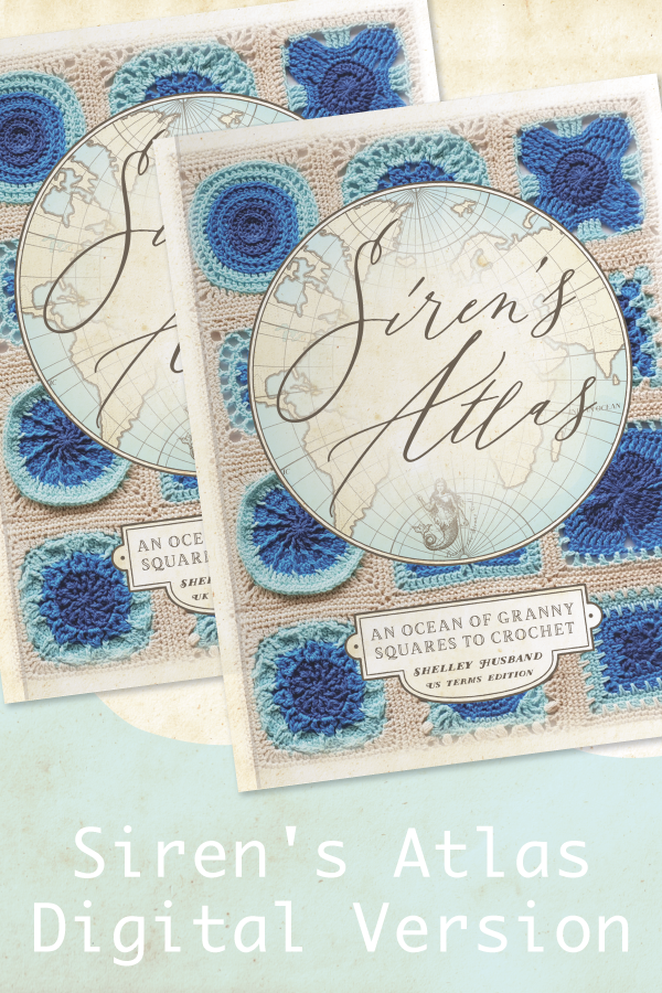 Close up of Siren's Atlas digital edition cover by Shelley Husband