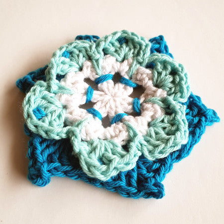 Close up of Pinwheel Flower Pattern by Shelley Husband
