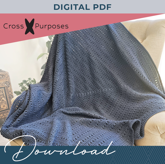Cross Purposes Giant Granny Square Lap Blanket Digital