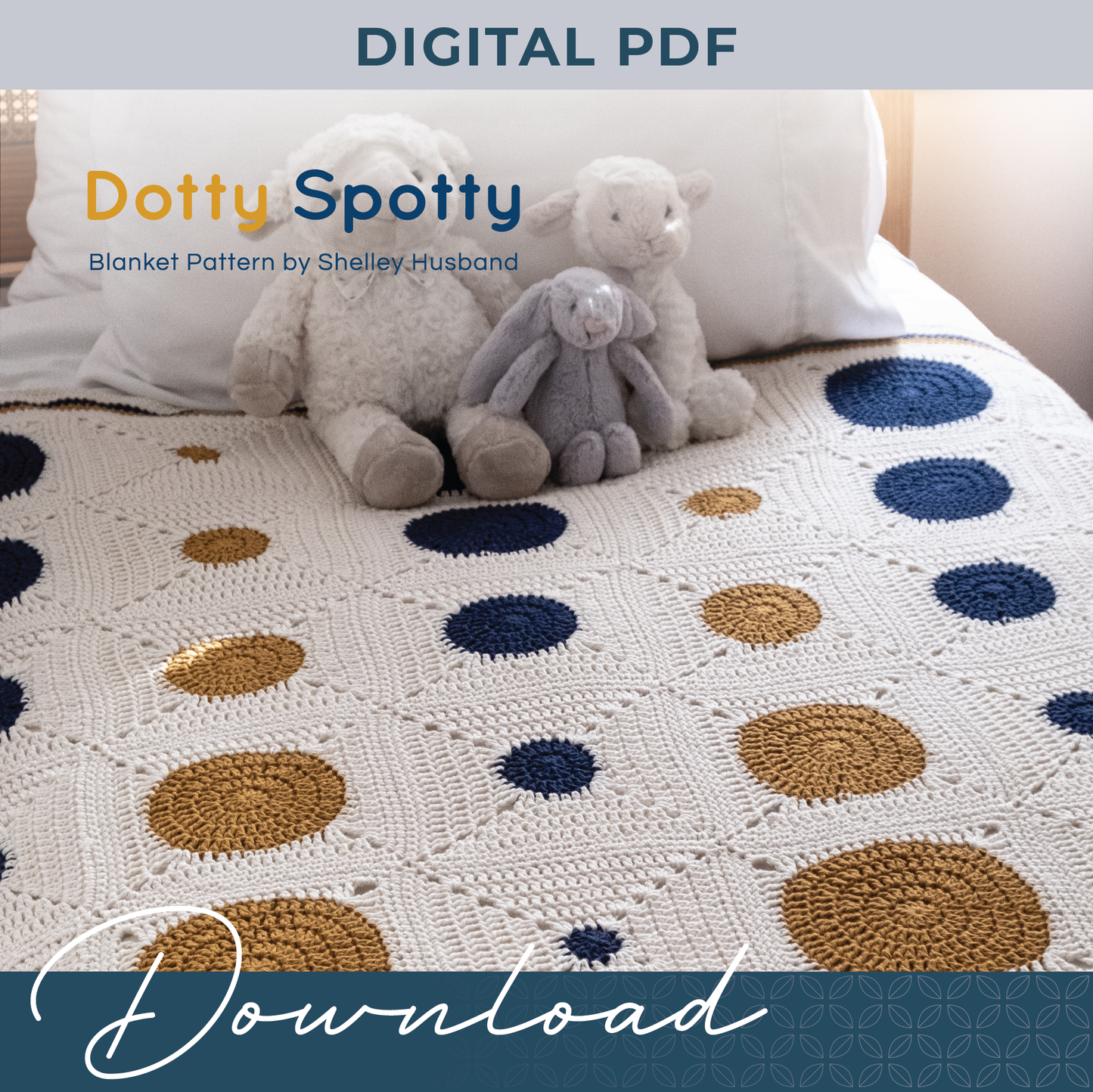 Dotty Spotty Blanket Pattern Digital Version by Shelley Husband