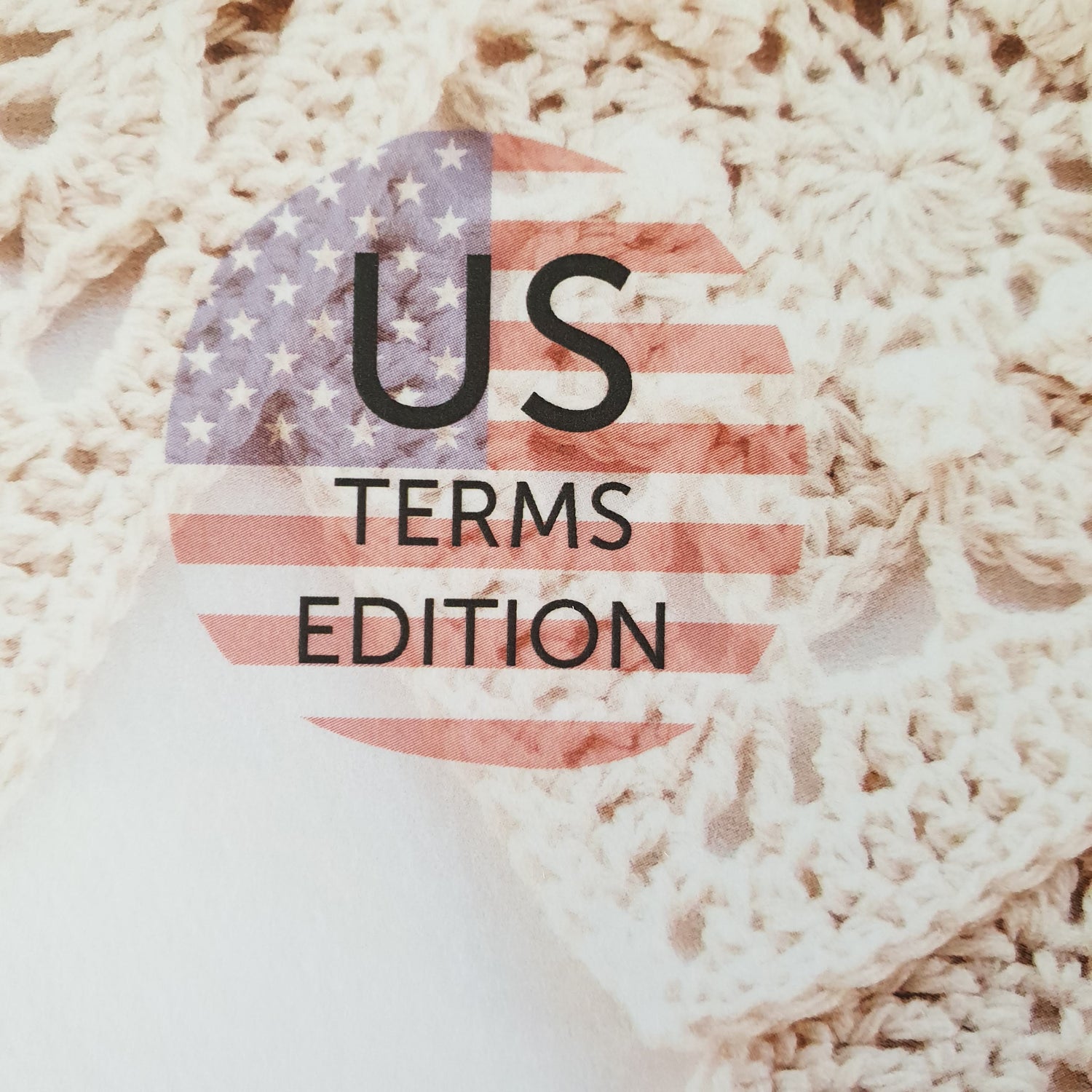 US Terms Edition graphic Granny Square Flair by Shelley Husband
