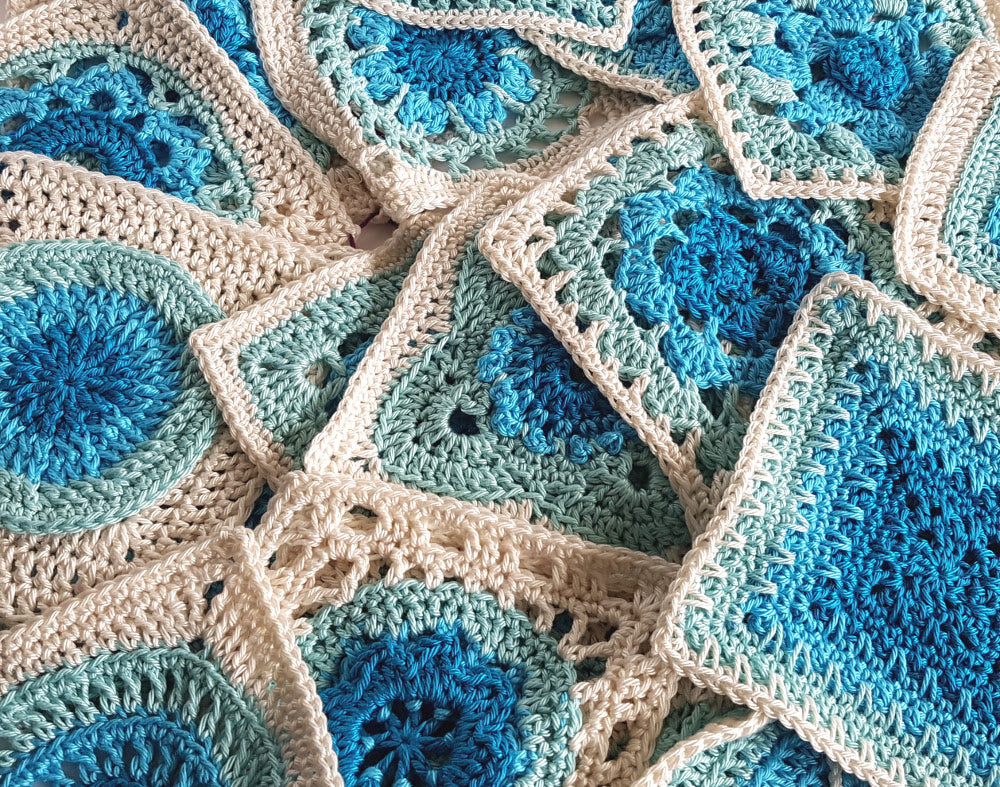 Granny squares from Siren's Atlas Complete Collection by Shelley Husband