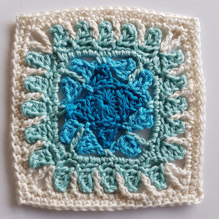Adriatic from Siren's Atlas by Shelley Husband in cream and three shades of blue