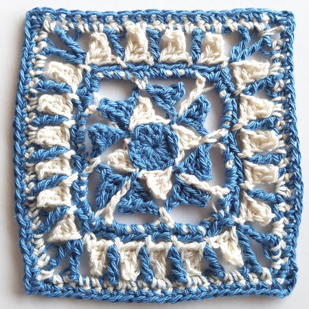 Adriatic from Siren's Atlas by Shelley Husband in blue and cream