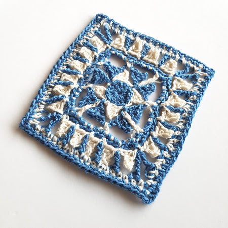 Adriatic from Siren's Atlas by Shelley Husband in blue and cream