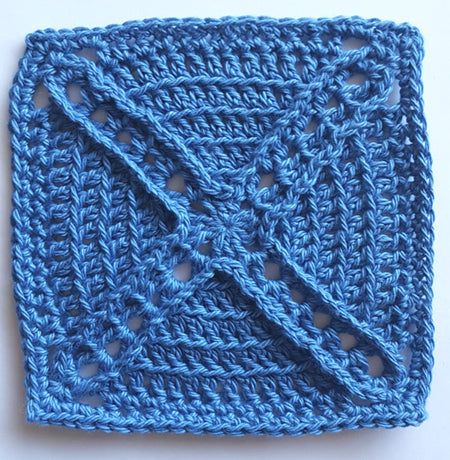 Alboran pattern in single colour blue by Shelley Husband