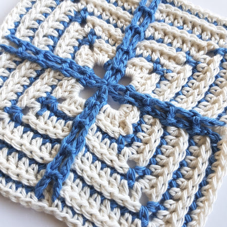 Norwegian in two colours, blue and cream by Shelley Husband