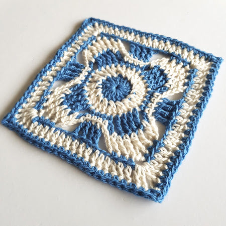 Afafura in two colours in blue and cream by Shelley Husband