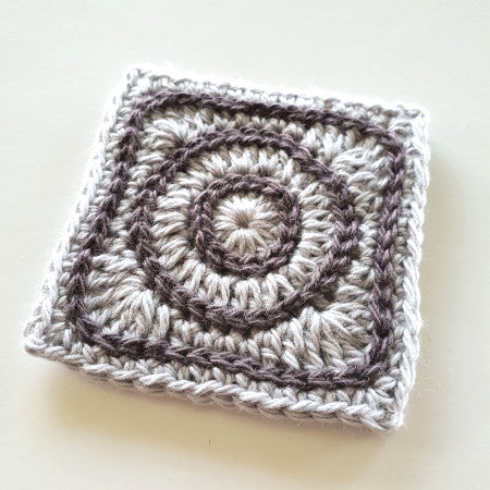 Beneath the Surface CAL mini taster by Shelley Husband in dark and light grey