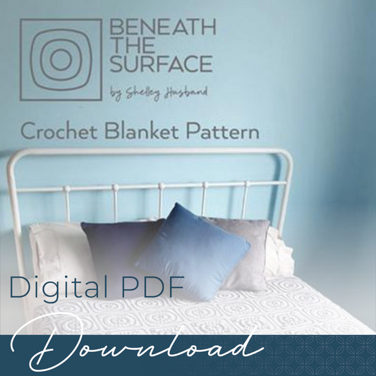 Beneath the Surface Crochet Blanket Pattern by Shelley Husband
