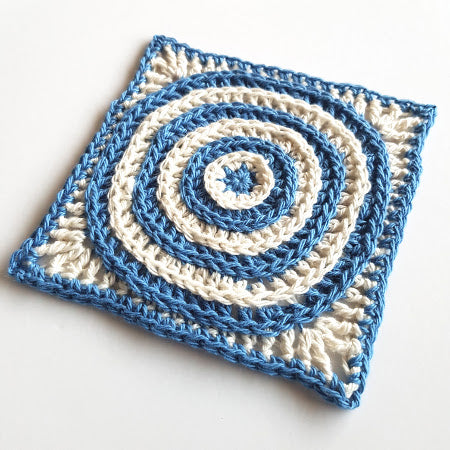 Carpentaria pattern in two colours, blue and cream by Shelley Husband