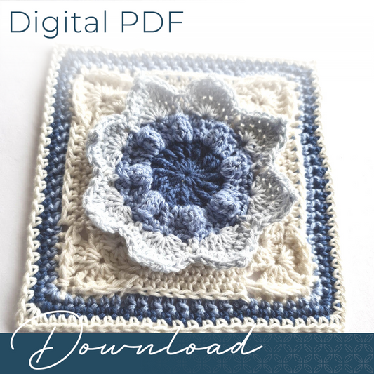 Charlene Crochet Granny Square by Shelley Husband