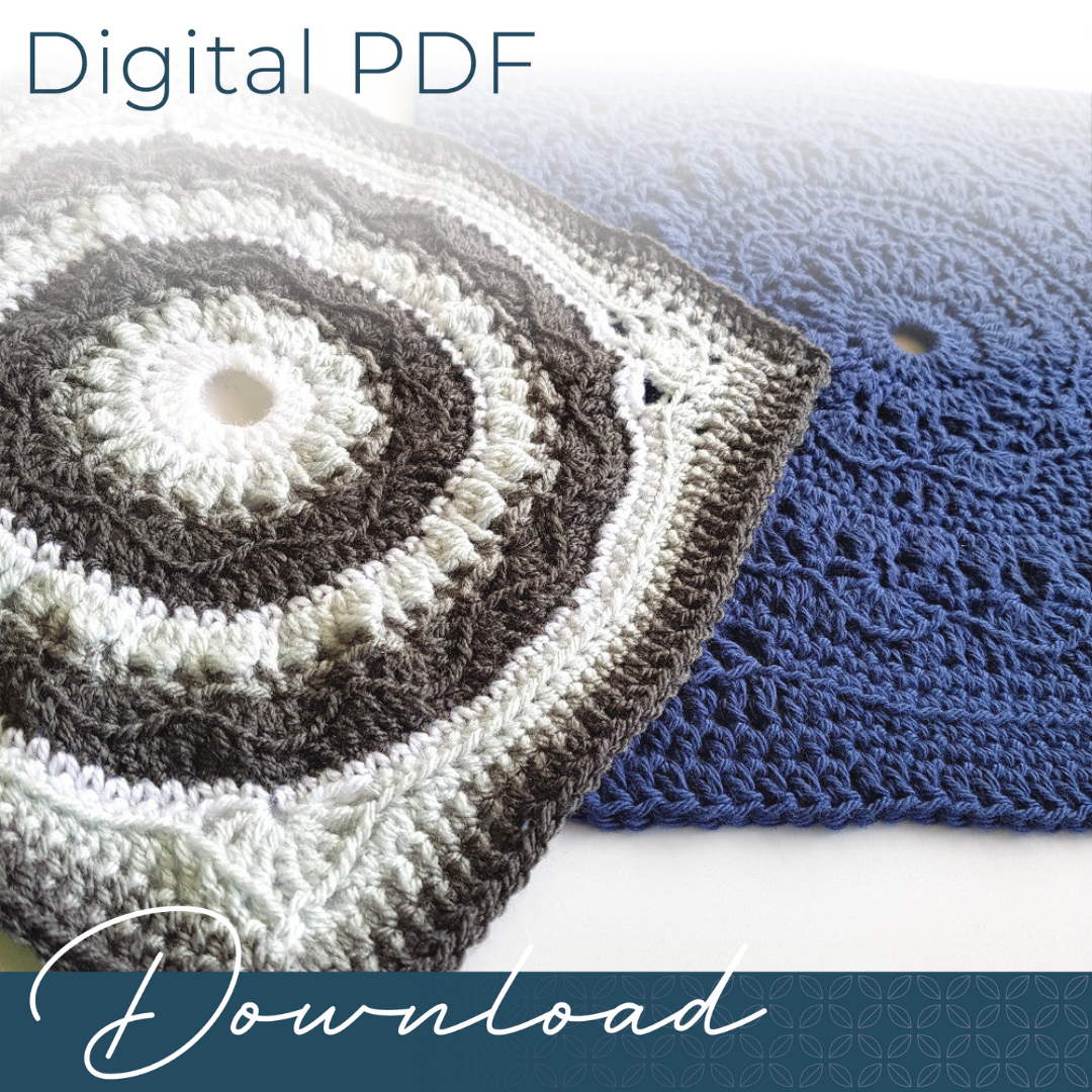 Dahlia Delight Granny Square by Shelley Husband