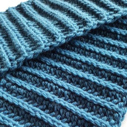 Close up of High Country Scarf by Shelley Husband