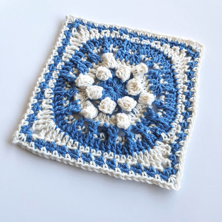 Molucca in two colours, blue and cream by Shelley Husband