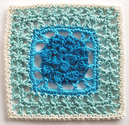 Caribbean in blues and cream from Siren's Atlas by Shelley Husband