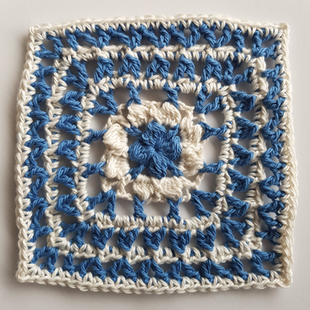Caribbean in blue and cream from Siren's Atlas by Shelley Husband
