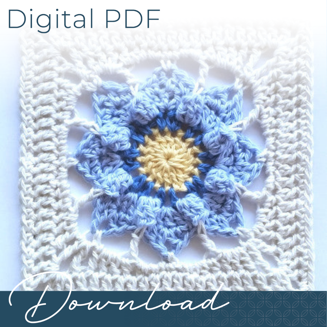 Pinkie granny square pattern by Shelley Husband