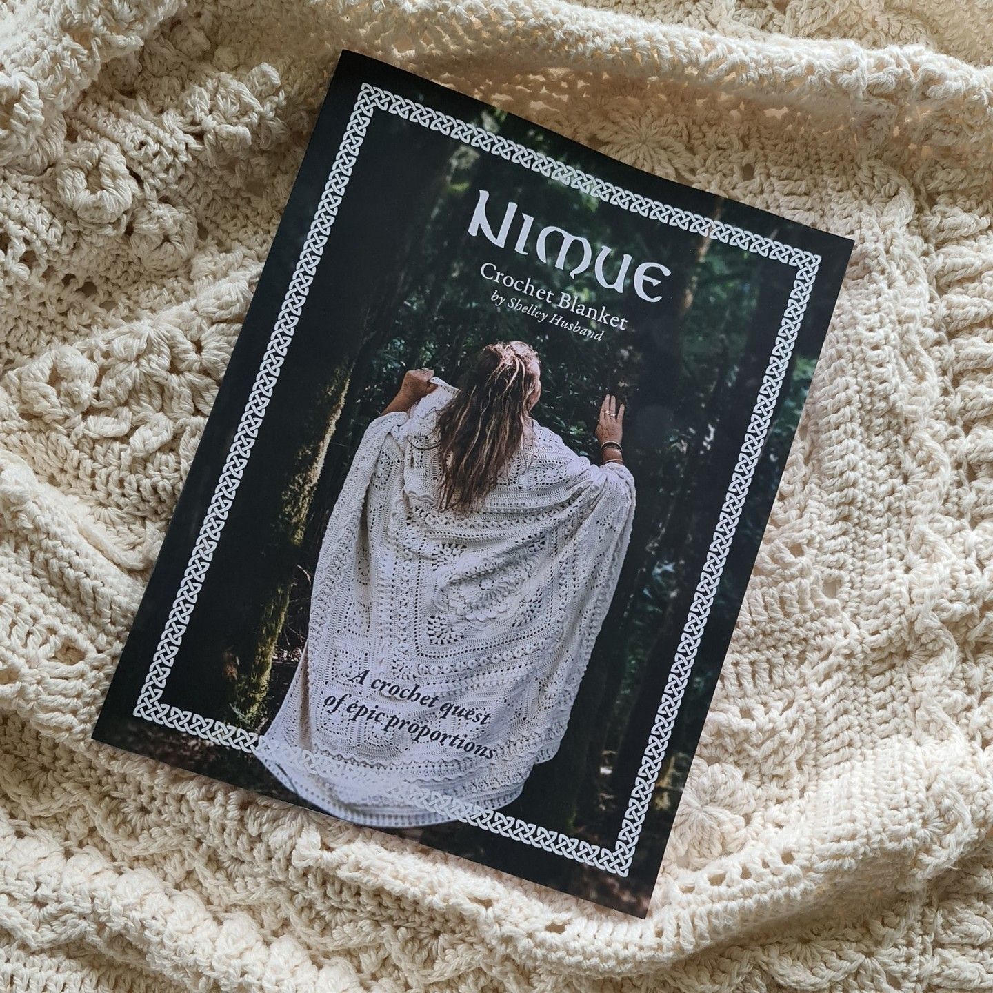 Nimue Crochet Book on Nimue blanket by Shelley Husband