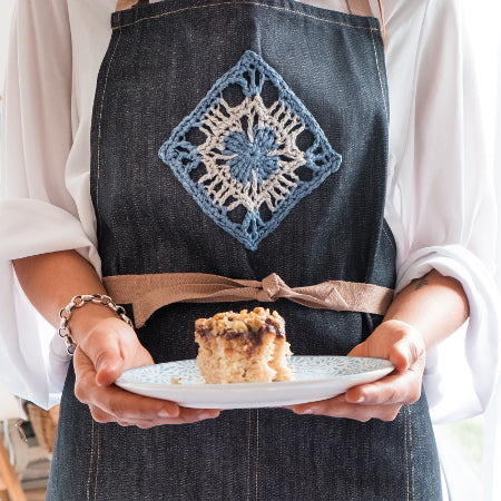 Pattern on an apron from Siren's Atlas by Shelley Husband