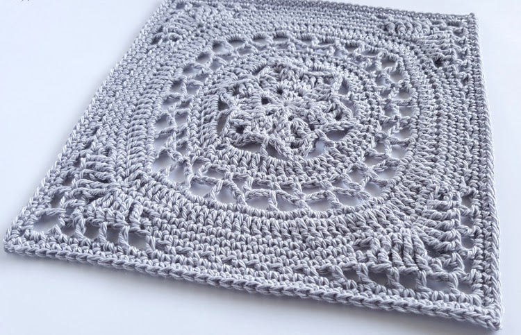 Grey granny square of Sydney Granny Square Pattern by Shelley Husband