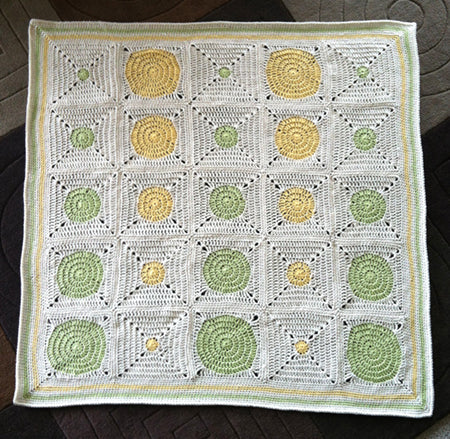 Dotty Spotty Baby Blanket Pattern by Shelley Husband