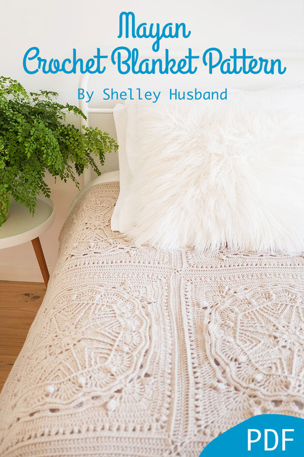 Mayan Crochet Blanket Pattern by Shelley Husband cover