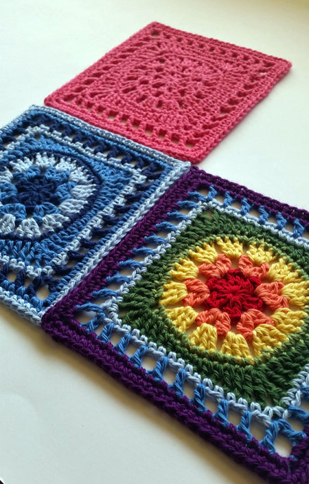 Three Sharing is Caring Granny Square Pattern by Shelley Husband